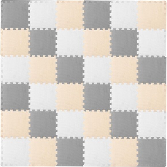 Other - Foam Puzzle Floor Play Mat for Kids and Babies with Solid Colors, 36 or 16 Inter